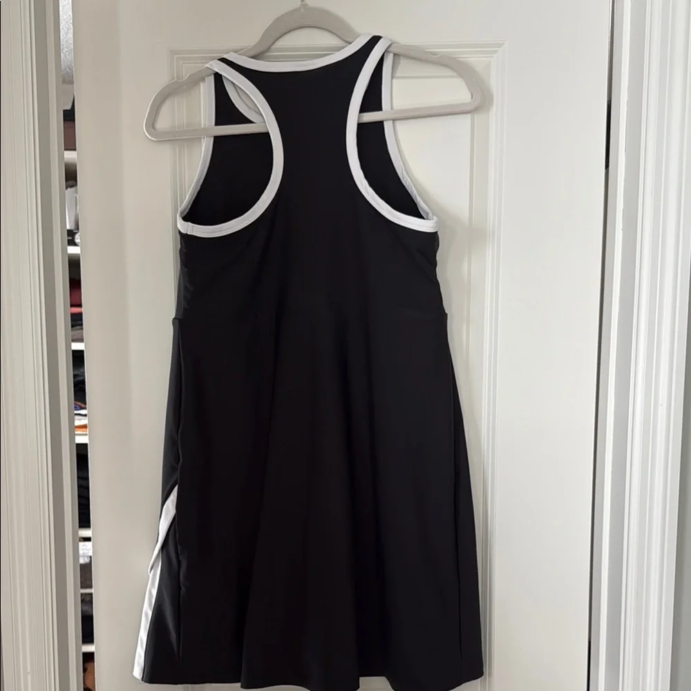 Black and White Mini Athletic Dress - Picture 4 of 4